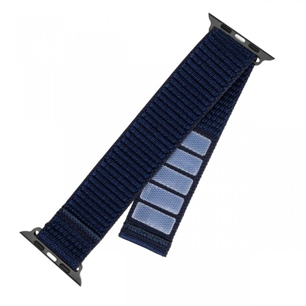 - Apple Watch 44/45/46mm - Armband - Nylon Sporty Strap - Blå