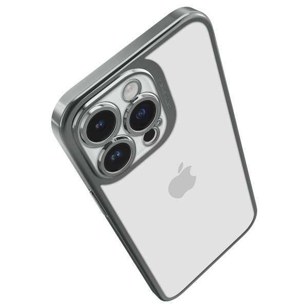 - iPhone 14 Pro - Skal - Optik Crystal - Chrome Gray