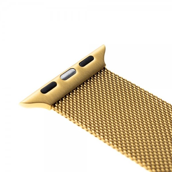- Apple Watch 38/40/41/42mm - Armband - Mesh Strap - Guld