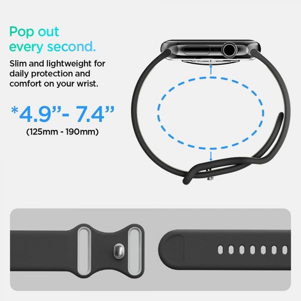 - Apple Watch 40/41/42mm - Armband - Nano Pop - Black Sesame