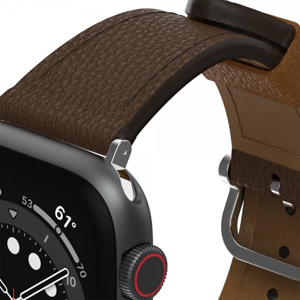 - Apple Watch 44/45/46mm - Armband - Symmetry Cactus Leather - Rich Adobe