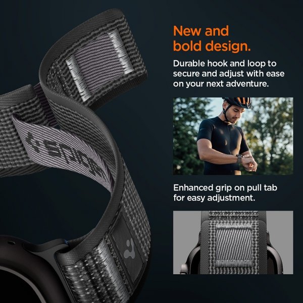 - Apple Watch 44/45/46mm/Ultra 49mm - Armband - Athlex Air 2 - Active Black Gray