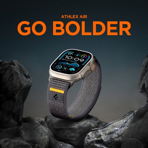 - Apple Watch 44/45/46mm/Watch Ultra 49mm - Armband - Athlex Air - Active Gray