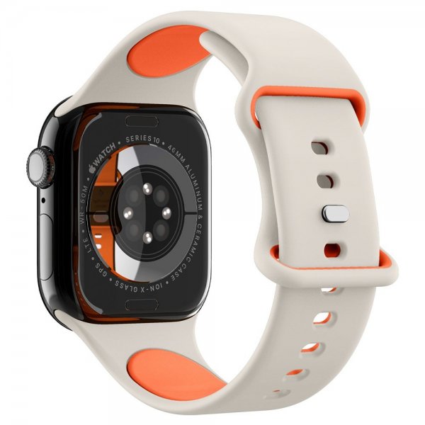 - Apple Watch 44/45/46mm/Watch Ultra 49mm - Armband - Nano Pop - Orange Beige