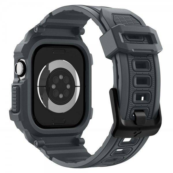 - Apple Watch 46mm (Series 10/11) - Armband & Skal - Rugged Armor Pro 2 - Dark Gray