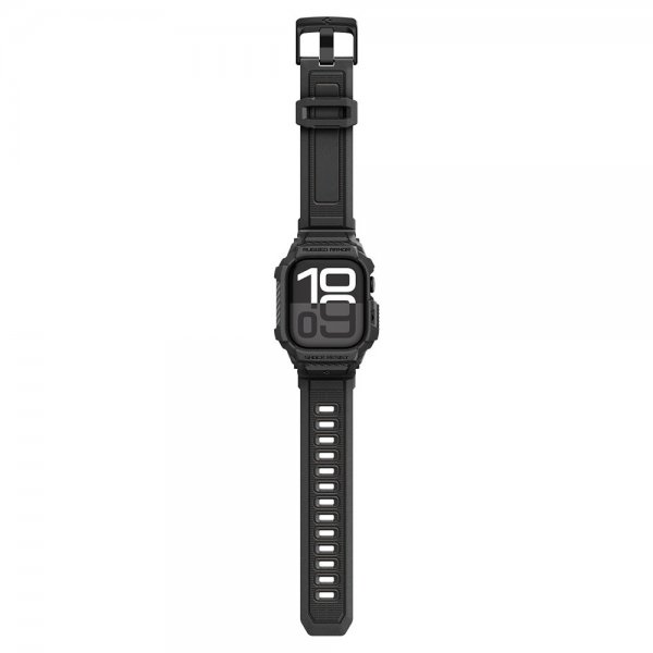 - Apple Watch 46mm (Series 10/11) - Armband & Skal - Rugged Armor Pro 2 - Matte Black