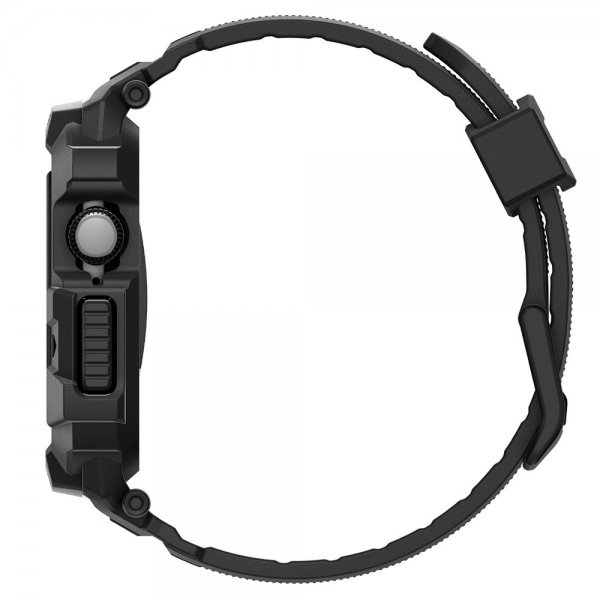 - Apple Watch 46mm (Series 10/11) - Armband & Skal - Rugged Armor Pro 2 - Matte Black