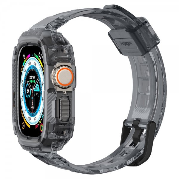 - Apple Watch Ultra 49mm - Armband & Skal - Rugged Armor Pro - Space Crystal