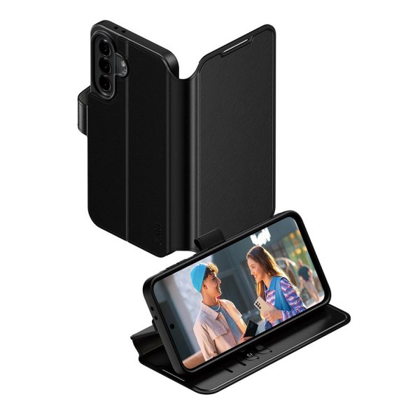 - Samsung Galaxy A37 - Fodral - Wallet Kickstand - Svart