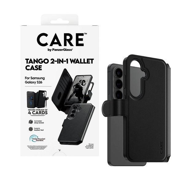 - Samsung Galaxy S26 - Fodral - Tango Two-in-One Wallet MagSafe - Svart