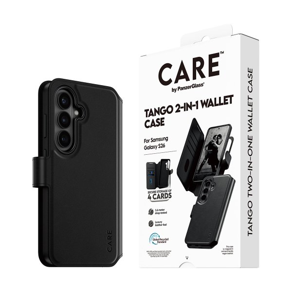 - Samsung Galaxy S26 - Fodral - Tango Two-in-One Wallet MagSafe - Svart