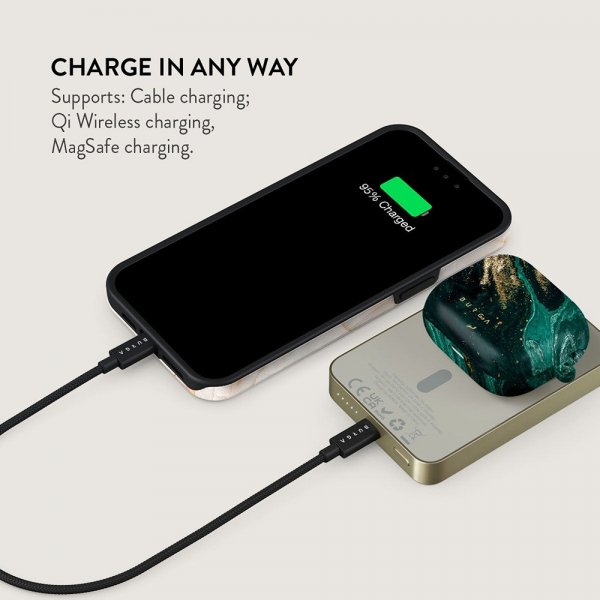 - Powerbank - MagSafe 5000 mAh - Emerald Pool - Gold