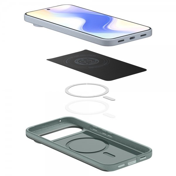 - Google Pixel 10/Pixel 10 Pro - Skal - Thin Fit MagFit - Sage Green