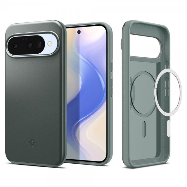- Google Pixel 10/Pixel 10 Pro - Skal - Thin Fit MagFit - Sage Green