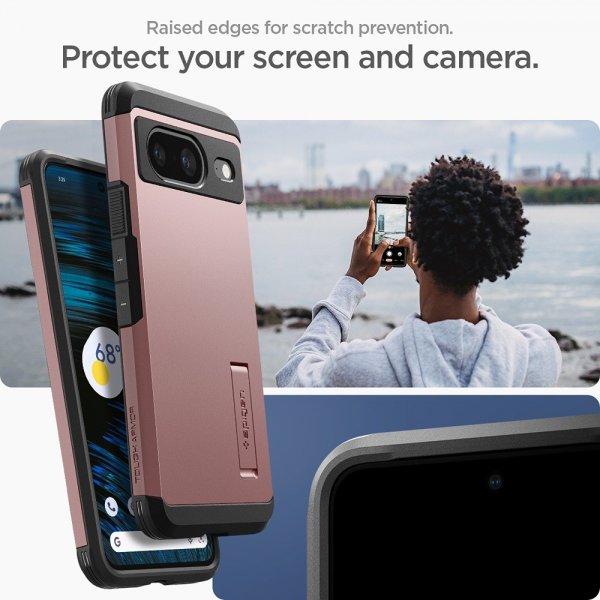 - Google Pixel 8 - Skal - Tough Armor - Roseguld