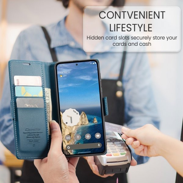 - Google Pixel 9/Pixel 9 Pro - Fodral - 023 Series - Blå