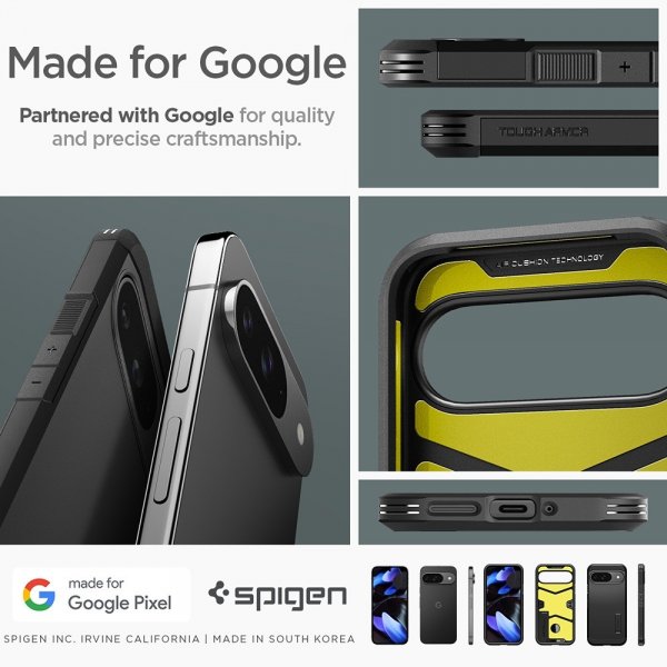 - Google Pixel 9/Pixel 9 Pro - Skal - Tough Armor - Svart