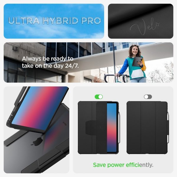 - iPad Air 13 (M2/M3) - Fodral - Ultra Hybrid Pro - Svart