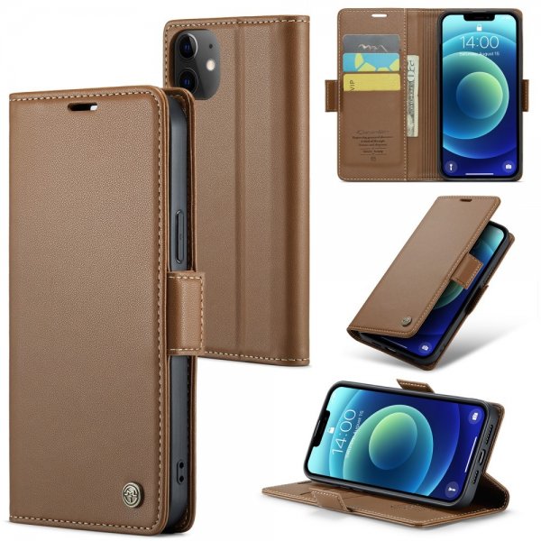 - iPhone 12/iPhone 12 Pro - Fodral - 023 Series - Brun