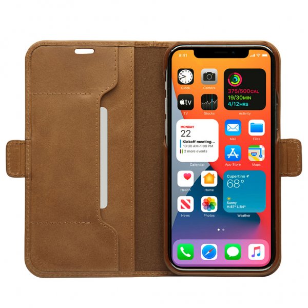 - iPhone 12/iPhone 12 Pro - Fodral - Copenhagen Slim - Tan