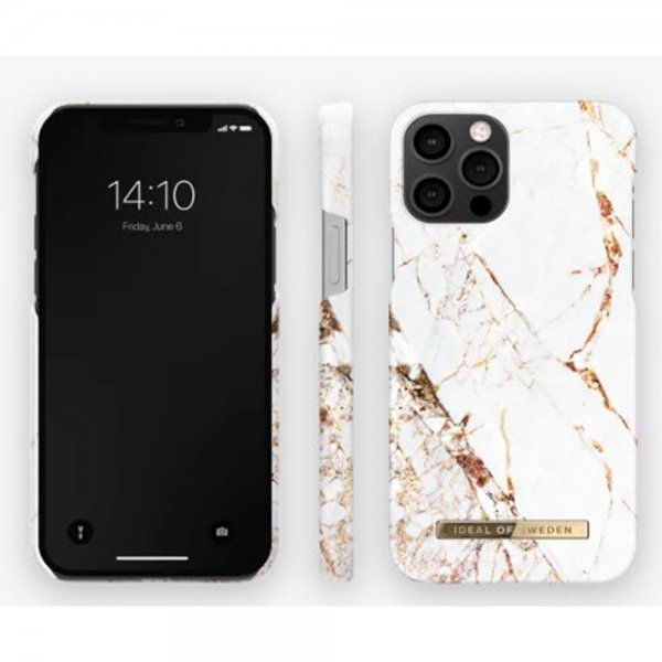 - iPhone 12/iPhone 12 Pro - Skal - Fashion Case - Carrara Gold