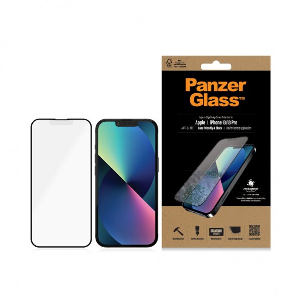 - iPhone 13/iPhone 13 Pro - Skärmskydd - Edge-to-Edge - Anti-Glare