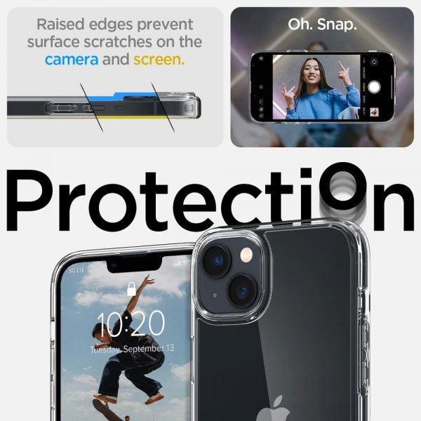 - iPhone 14 Plus - Skal - Crystal Hybrid - Crystal Clear