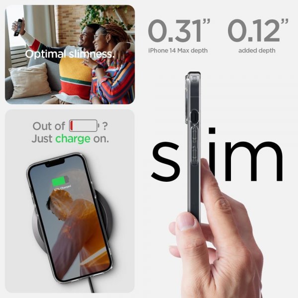 - iPhone 14 Plus - Skal - Crystal Hybrid - Crystal Clear