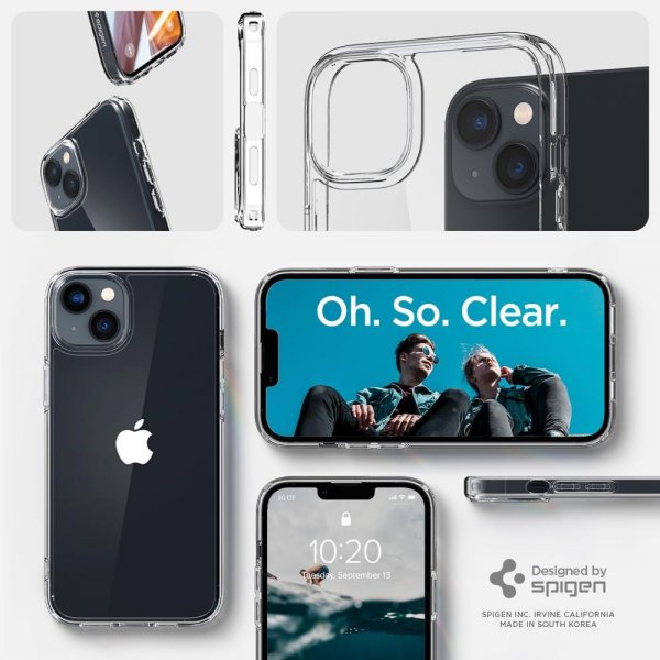- iPhone 14 Plus - Skal - Crystal Hybrid - Crystal Clear
