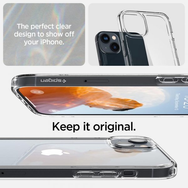 - iPhone 14 Plus - Skal - Crystal Hybrid - Crystal Clear