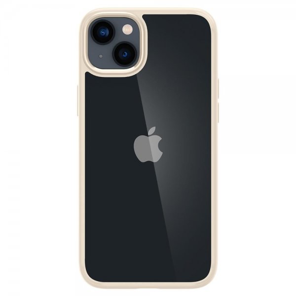 - iPhone 14 Plus - Skal - Crystal Hybrid - Sand Beige