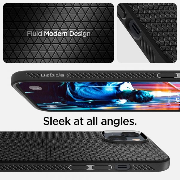 - iPhone 14 Plus - Skal - Liquid Air - Matte Black