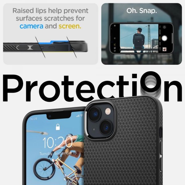 - iPhone 14 Plus - Skal - Liquid Air - Matte Black