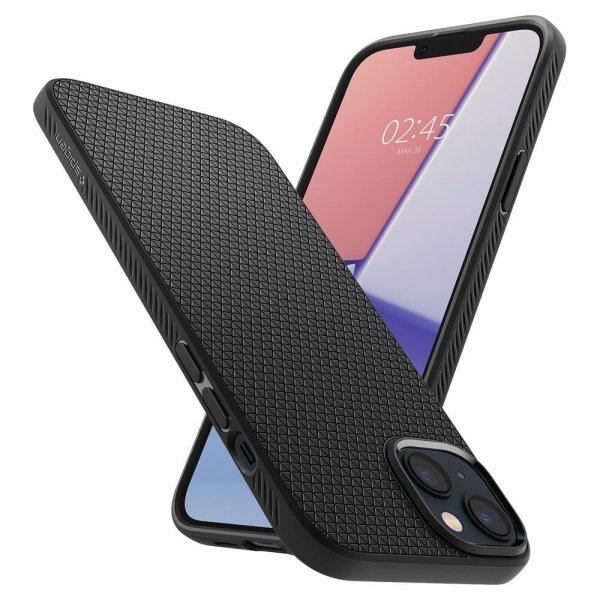 - iPhone 14 Plus - Skal - Liquid Air - Matte Black