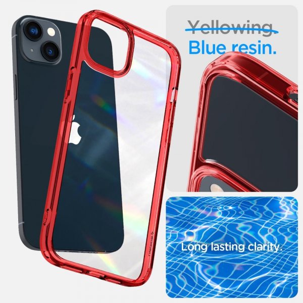- iPhone 14 Plus - Skal - Ultra Hybrid - Red Crystal