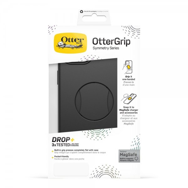 - iPhone 14 Plus/iPhone 15 Plus - Skal - OtterGrip Symmetry MagSafe - Svart