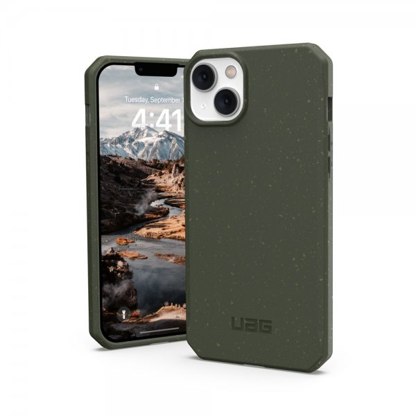 - iPhone 14 Plus - Skal - Outback Biodegradable Cover - Olive
