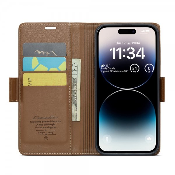 - iPhone 14 Pro - Fodral - 023 Series - Brun