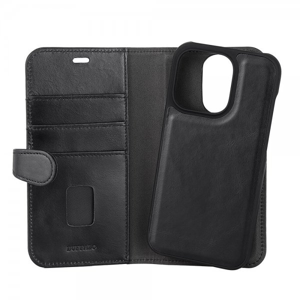 - iPhone 14 Pro - Fodral - 2-in-1 Detachable Wallet - Svart