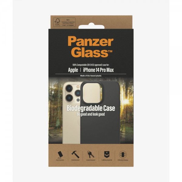 - iPhone 14 Pro Max - Skal - Biodegradable Case - Svart