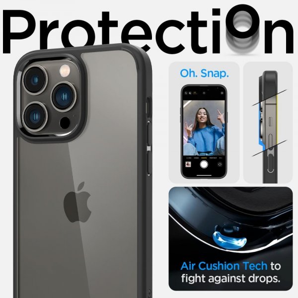 - iPhone 14 Pro Max - Skal - Ultra Hybrid - Matte Black