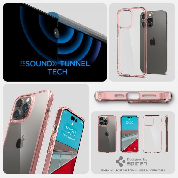 - iPhone 14 Pro Max - Skal - Ultra Hybrid - Rose Crystal