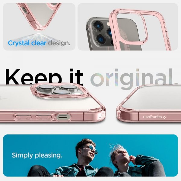 - iPhone 14 Pro Max - Skal - Ultra Hybrid - Rose Crystal