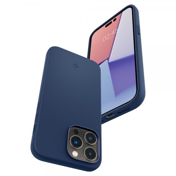 - iPhone 14 Pro - Skal - Silicone Fit MagFit - Navy Blue