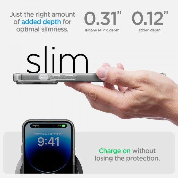 - iPhone 14 Pro - Skal - Ultra Hybrid MagFit - Frost Black
