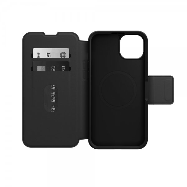 - iPhone 15 Plus - Fodral - Strada MagSafe - Shadow Black