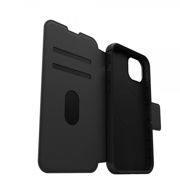 - iPhone 15 Plus - Fodral - Strada MagSafe - Shadow Black