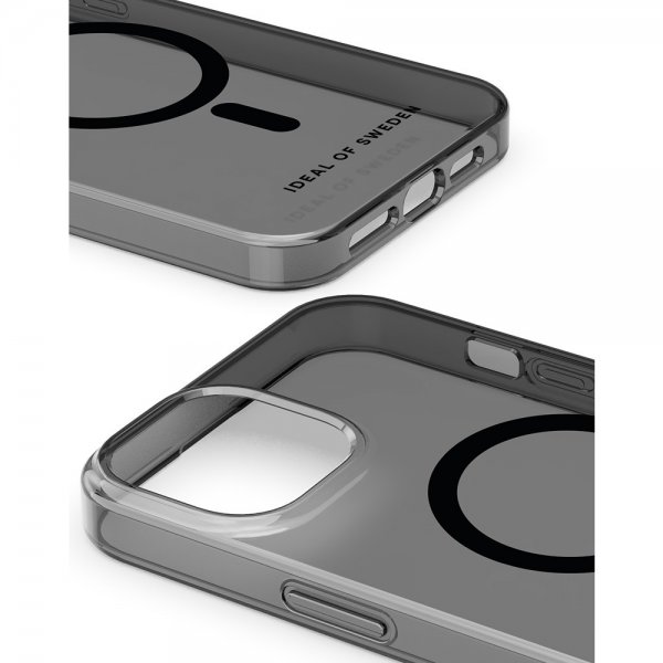 - iPhone 15 Plus - Skal - Clear Case MagSafe - Tinted Black