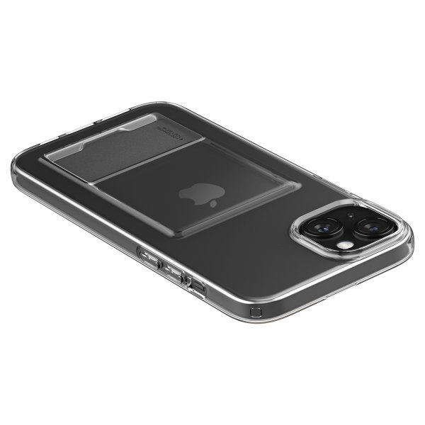 - iPhone 15 Plus - Skal - Crystal Slot - Crystal Clear