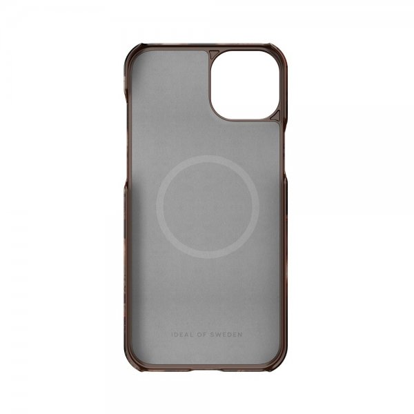 - iPhone 15 Plus - Skal - Fashion Case MagSafe - Dark Amber Marble